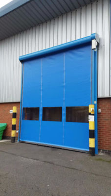Industrie-PVC rollen oben schnelle Aufstiegs-Tür-Farbe beschichtetes galvanisiertes Stahlmaterial