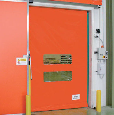 Hochgeschwindigkeitsspirale PVC-Riegel Tür Metallrollenläden Tür mit Isolierung