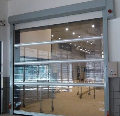 Transparente schnelle Rollen-Fensterladen-Türen, schnelle verantwortliche Tür galvanisierter Stahl
