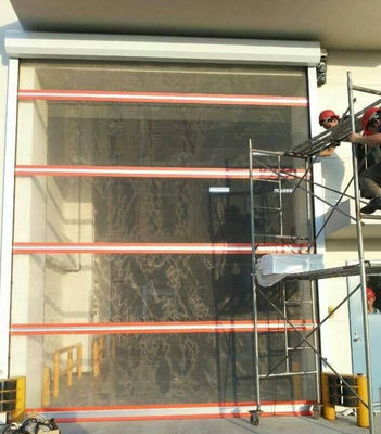 Stahl PVCs CHINA-DESEO automatischer schneller vertikaler Hochgeschwindigkeitsstahlwalzen-Fensterladen pVCs schneller Rolltor-2m/S