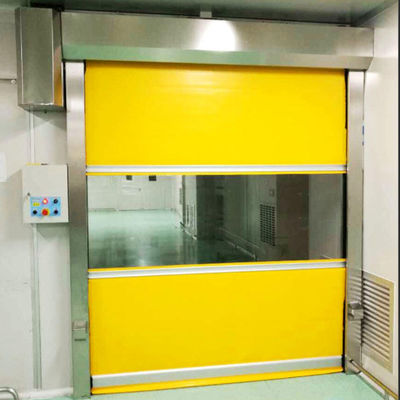 Verzinkte Stahl-PVC-Schnellrolltore 1,6 m / S Rollladen für die industrielle Automatisierung