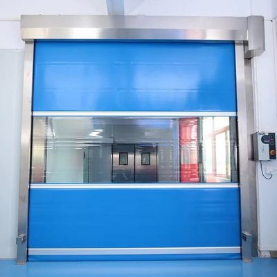 Thermal schnelle Rollen-Fensterladen-Türen transparenter PVC-Isolierhochgeschwindigkeitsvorhang schnell