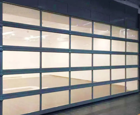 Kommerzielle Aluminium-Abschnitttür mit Glasplatten und Pulverbeschichtung Fernbedienung