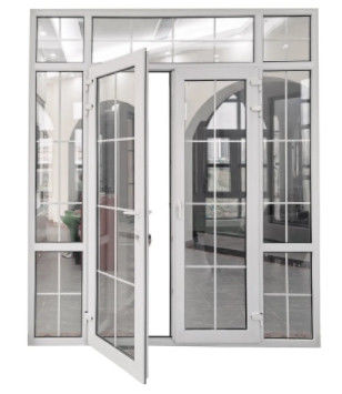 Ausgezeichnete Isolierung Aluminium-Abschnitttür für Glas-Panel Klarglas