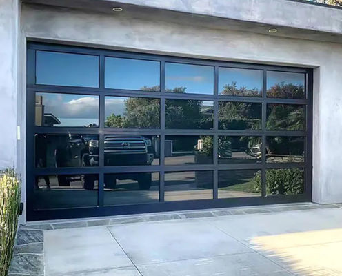 Klasse 3 Garagentüren aus Aluminium, Stahlglas, durchsichtig
