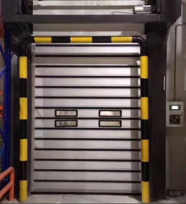 Elektro-Aluminium-Hochgeschwindigkeits-Spiraltür Fotoelektrischer Sensor Motorleistung 0,75kw Luftdurchlässigkeit ≤2,0m3/ M2.S