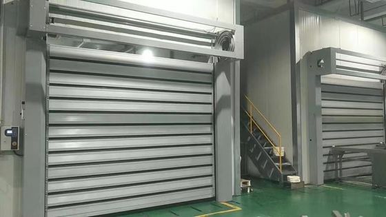 Aluminiumtransparente Hochgeschwindigkeits-Spirale Tür für die Sicherheit und Effizienz und Aluminiumlegierung Industrial Rolling Up Tür