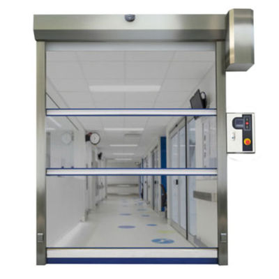 Hochleistungsstahl Isolierte Schnellwalztür Hand/Automatische Wetterbeständige PVC Vorhang Hochgeschwindigkeitssicherung
