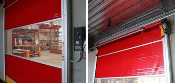 Moderne Sicherheits-Rollentüren mit Wetterbeständigkeit Einfache Installation und Sicherheitsmerkmale Farben- und Winddichtes PVC