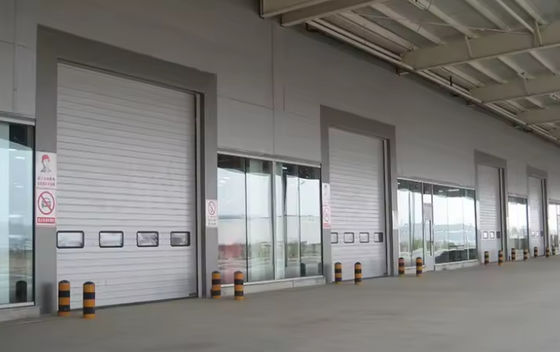 Stahldoppelhäutige oberflächliche Abschnitttür mit verriegelbarem Griff Fernbedienung vertikale oberflächliche Garage Rolltür