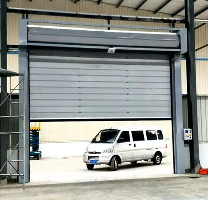 Geschwindigkeitsspirale Tür mit 0,8m/s Öffnung 0,75KW Motorleistung Photoelektrische Sensor Sicherheitssystem
