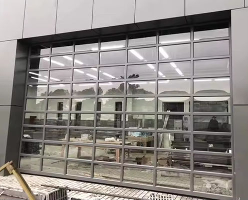 Sicherheits-Aluminium-Abschnitttür mit Doppelverglasung in verschiedenen Farben