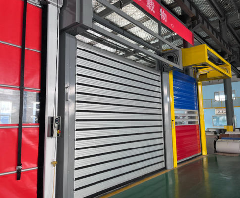0.8m/s Aluminiumlegierung Geschwindigkeit Spiral Tür mit 220V/50HZ Stromversorgung Aluminium Metall Autom Verschluss schnell
