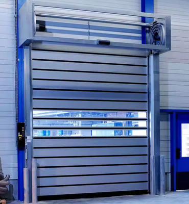 220V/50HZ Sicherheit Fotoelektrische Sensor Geschwindigkeitsspirale Tür -20°C~50°C Öffnung Windwiderstand Aluminium starre Hochgeschwindigkeits Tür