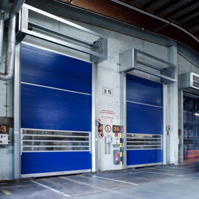 Aluminium Transparente Schnelle Schnelle 2m/s Spirale Sicherheitsrollen Tür China Hersteller