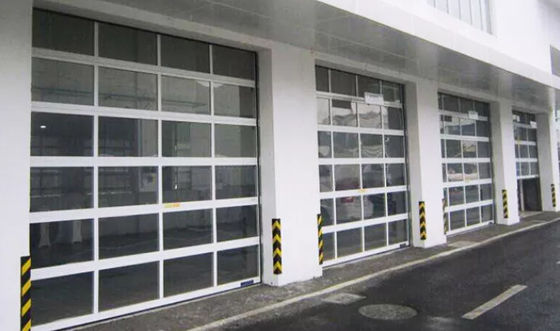 Automatisches elektrisches Rollen Außen Aluminiumlegierung Vollsicht 3-Schicht Aluminiumlegierung Glas Garagentor