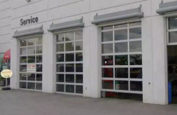 Moderne Sektionelle Oberstecke Vollsicht Schallisolierte Glas Sektionelle Aluminium Garagentür mit Doppelverglasung