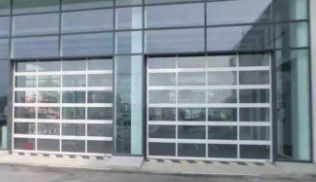 Wasserdicht Klasse 3 Modernes Design Schalldicht Aluminiumlegierung Glas Garagentor