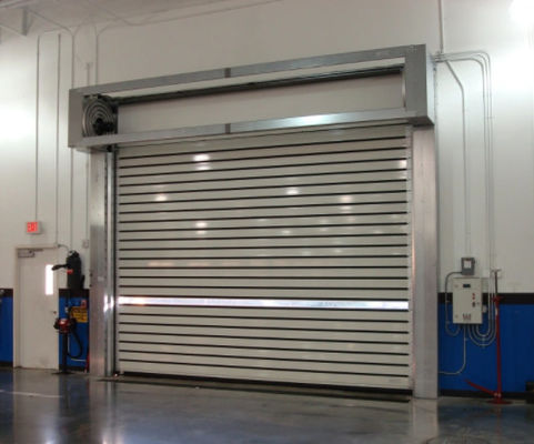 Aluminiumtransparente Hochgeschwindigkeits-Spiraltür Sicherheitseffizienz