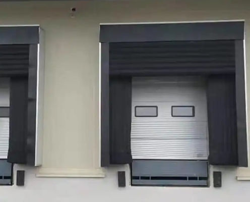 Industrieweichseitiges mechanisches, langlebiges Gewebe aus PVC, angepasste Farbe, einstellbares Ladesystem, Hafenschutz für Lkw