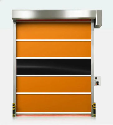 Gewebe Isoliertes Vorhang Hochgeschwindigkeit PVC Roll Up Schnellverschluss Tür 304 Edelstahl Material Sicherheit Wetterbeständigkeit