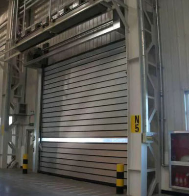 Aluminiumlegierung Hochgeschwindigkeitsspirale Tür Motor Leistung 0,75KW Sicherheitswirksamkeit ≤2,0m3/ M2.s Schließgeschwindigkeit 0,8m/s