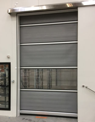 Personalisierte Hochgeschwindigkeits-PVC-Roll-Up-Schnelle Verschluss Reißverschluss Tür 304 Edelstahl Material für die Sicherheit
