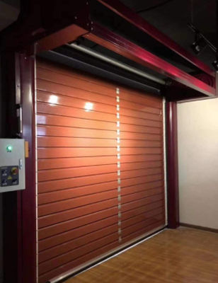 Fotoelektrische Sensor-Sicherheits-System Aluminium-transparente Hochgeschwindigkeits-Spirale Tür für maximale Effizienz und reibungslose Leistung