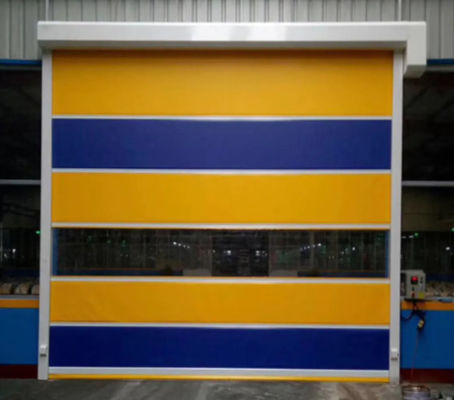 Einfache Installation Hochgeschwindigkeit PVC Roll Up Schnelle Verschluss Tür 304 Edelstahl Modern Design Reißverschluss