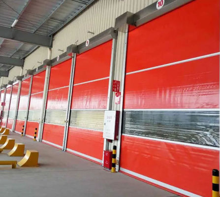 Wetterbeständig Hochgeschwindigkeit PVC Roll Up Schnellverschluss Tür 304 Edelstahl Material manuelle automatische Bedienung