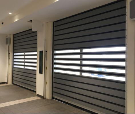 Sichere durchsichtige Aluminium-Hochgeschwindigkeits-Spiraltür mit Fotoelektrischem Sensor und Luftdurchlässigkeit ≤ 2,0 m3/ M2.s