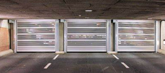 Anpassungs-Aluminium-Transparente Hochgeschwindigkeits-Spirale Tür Sicherheit