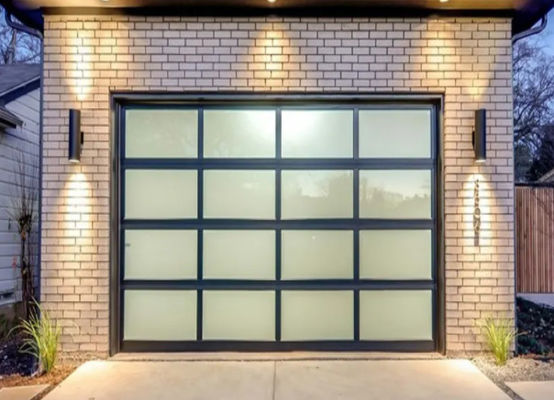 Wasserdichtheit Klasse 3 Transparentes Glas Garagentor Modernes Design
