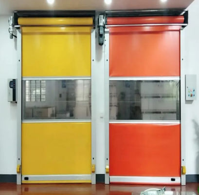 Industrielle Staubdichte Lagerhaus Rollende PVC Hochgeschwindigkeits-Türen Hochgeschwindigkeits-Roller-Riegel Tor