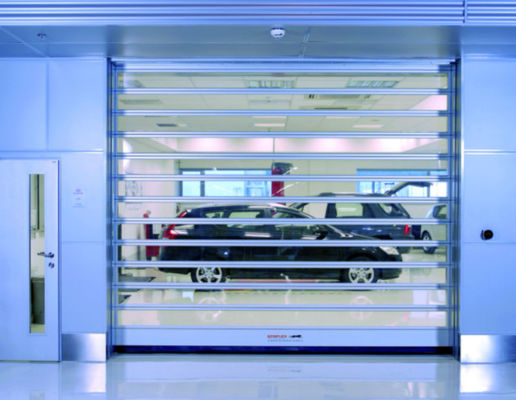 angepasste Aluminium-Transparente Hochgeschwindigkeits-Spiraltür Sicherheitseffizienz Windwiderstand ≤2,0KN/m2