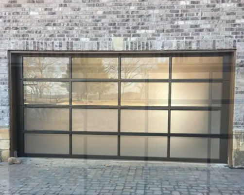 Durchsichtiges Glas Garagentor Hochwasserdichte Schalldämmung