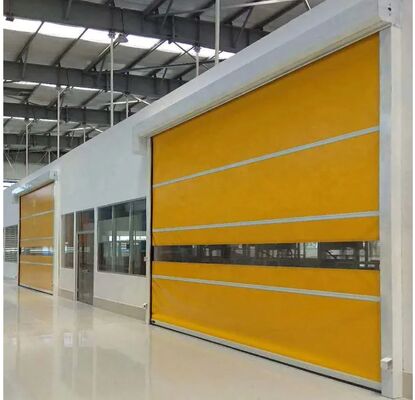 Stahlkonstruktion Hochgeschwindigkeit PVC Roll Up Schnellverschluss Tür 304 Edelstahl Material Sicherheit Ja Schnelle Tür Lösung