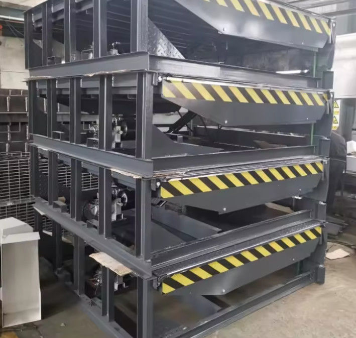 Maßgeschneiderter Lade-Dock-Ebeneiger mit elektrischer Stromquelle 10 Kapazität Lagerhaus Stahl tragbare hydraulische mobile