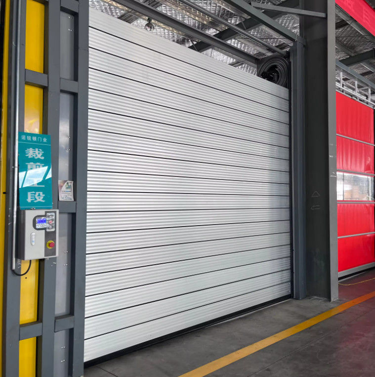 0.8m/s Aluminiumlegierung Geschwindigkeit Spiral Tür mit 220V/50HZ Stromversorgung Aluminium Metall Autom Verschluss schnell
