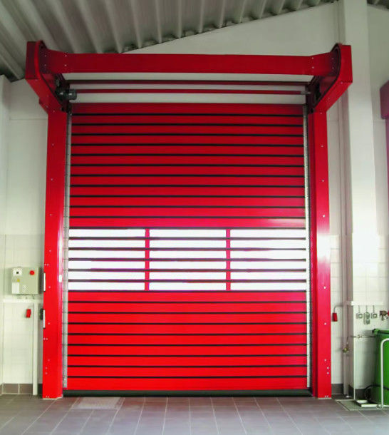 220V/50HZ Sicherheit Fotoelektrische Sensor Geschwindigkeitsspirale Tür -20°C~50°C Öffnung Windwiderstand Aluminium starre Hochgeschwindigkeits Tür