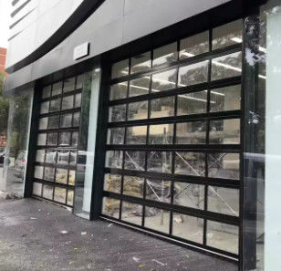 Moderne Sektionelle Oberstecke Vollsicht Schallisolierte Glas Sektionelle Aluminium Garagentür mit Doppelverglasung
