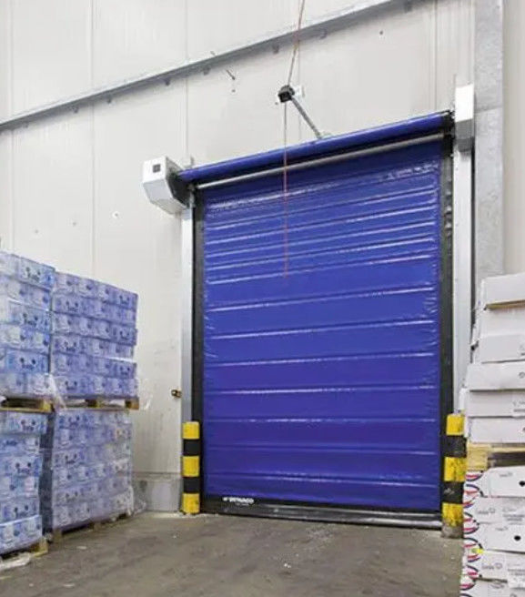 304 Edelstahl Hochgeschwindigkeits-PVC Roll Up Schnellverschluss Tür für geringe Wartung und Wärmedämmung