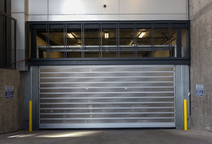 Aluminiumtransparente Hochgeschwindigkeits-Spirale Tür Stromversorgung 220V/50HZ für Lager