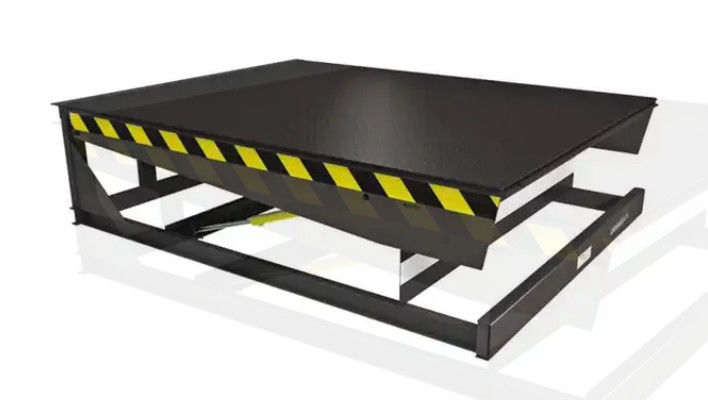 Pulverbeschichtete mechanische Dock-Tür-Ebene Hydraulische Werkstatt Automatische Dockplatte 25000-40000LBS sicheres Design