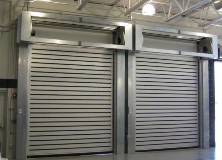 Automatische Hochgeschwindigkeits-Spiral-Sicherheitstür, Effizienz, Lebensdauer 5 Millionen Mal, Isolierte elektrische Aluminiumlegierungsplatte für Industrie
